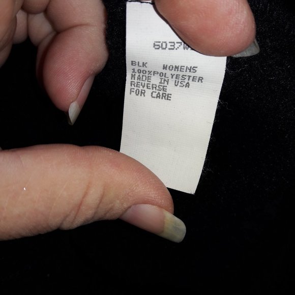 Woolrich Ladies Fleece Double Zip Black XL Hoodie - Picture 7 of 7